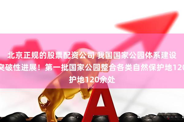 北京正规的股票配资公司 我国国家公园体系建设取得突破性进展！第一批国家公园整合各类自然保护地120余处